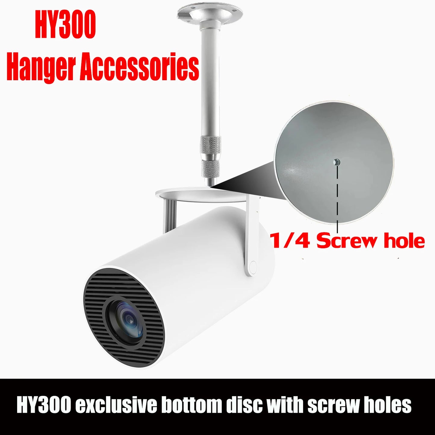 HY300 Projector accessories Ceiling and Wall Stand